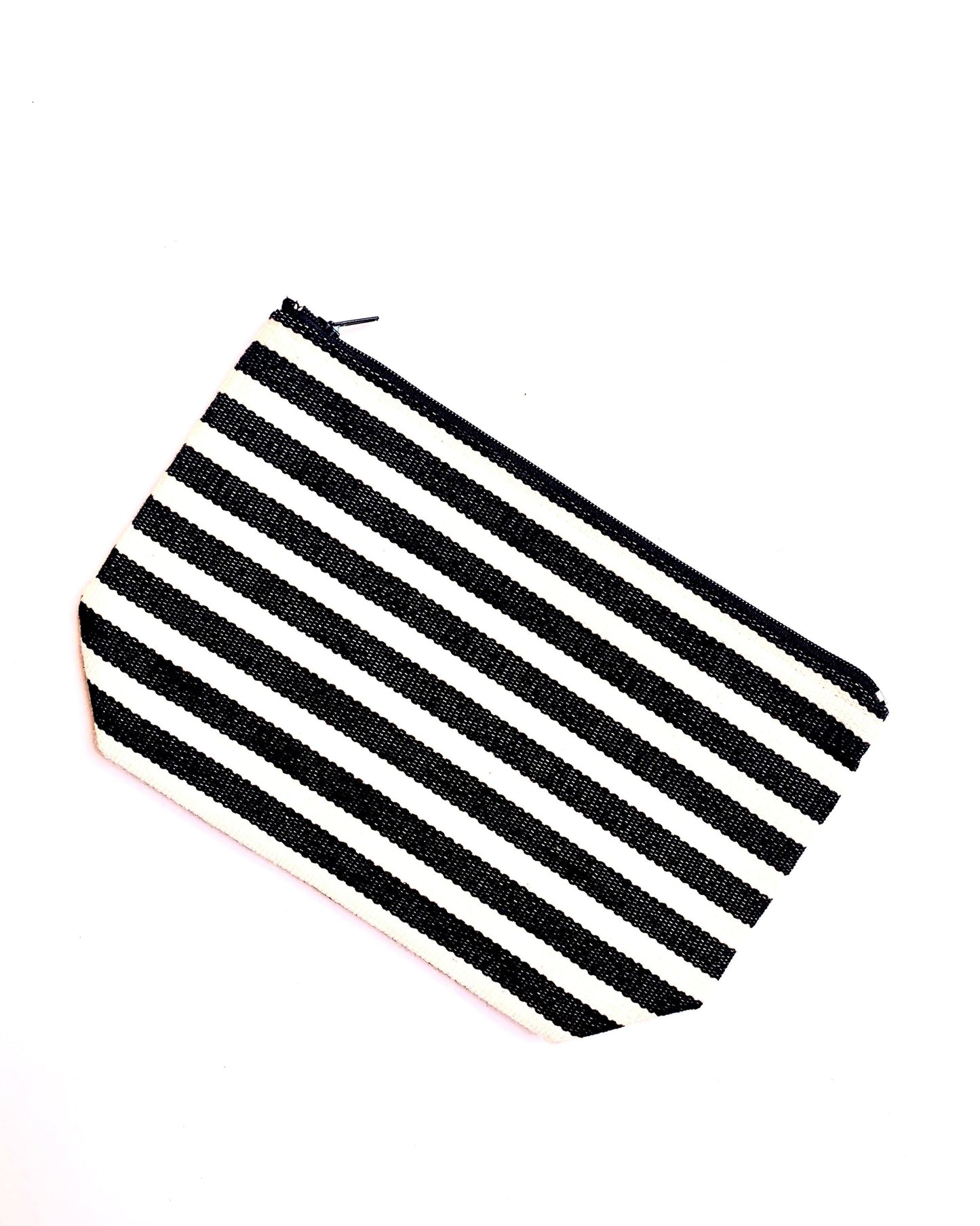 Trama Textiles - Guatemalan Textiles and Crafts - Eco friendly beauty bag - Trendy stripes