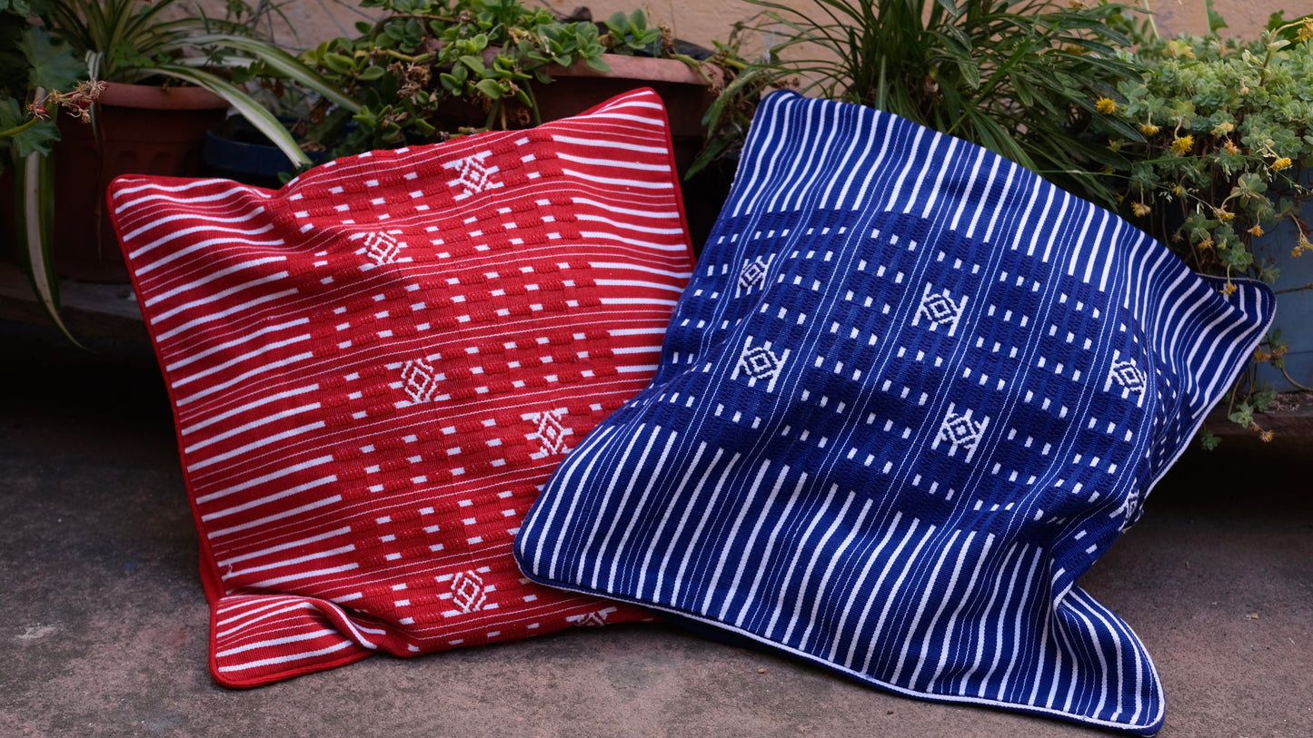 Handwoven Stripe Cushion Cover