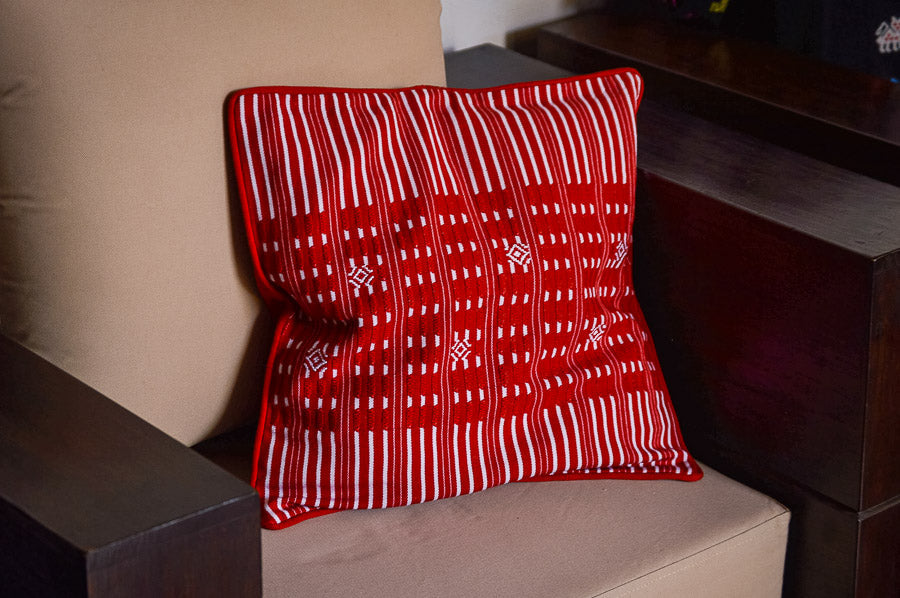 Handwoven Stripe Cushion Cover