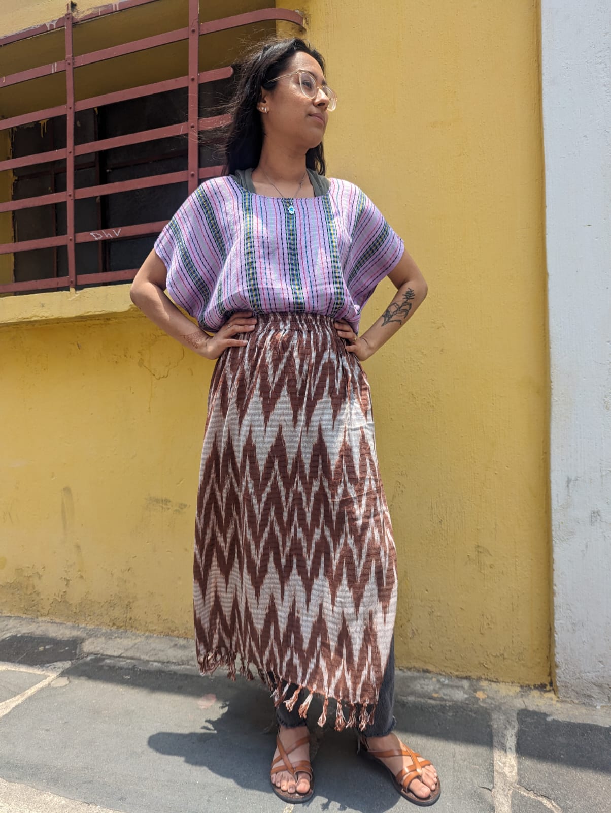Handwoven Jaspe Skirt – Ethical Fashion Inspired by Mayan Tradition
