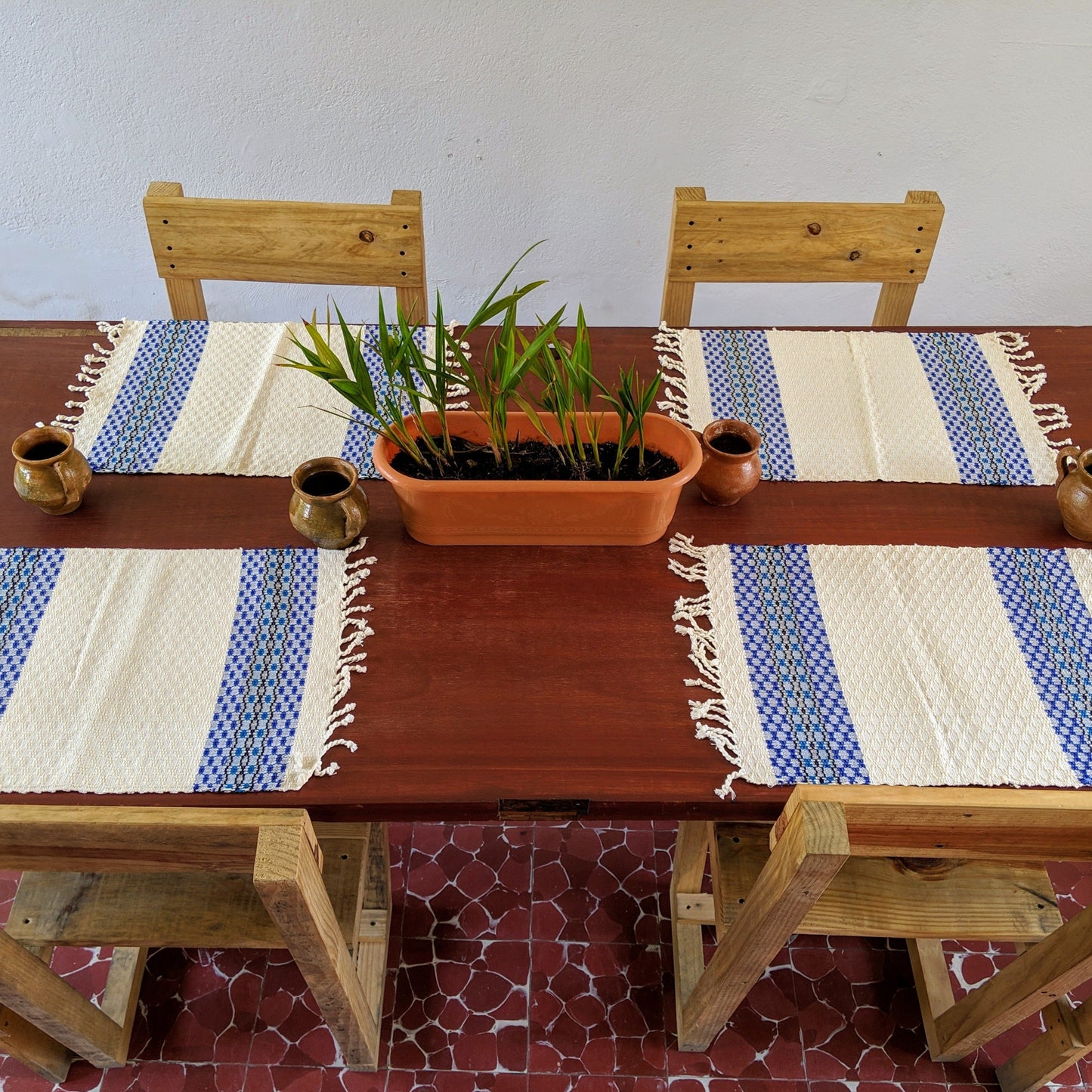 Tovagliette Panal Maya intrecciate a mano – Elegante decorazione da tavola artigianale