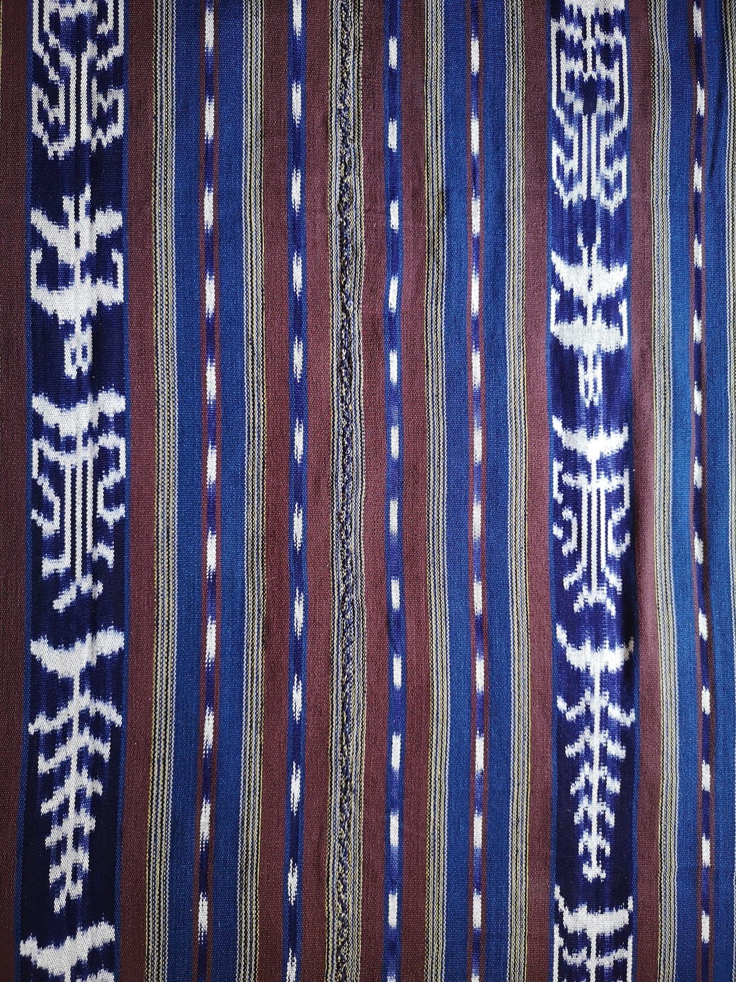 Handwoven Jaspe Bed cover – Naturally dyed, thick cotton from Sololá
