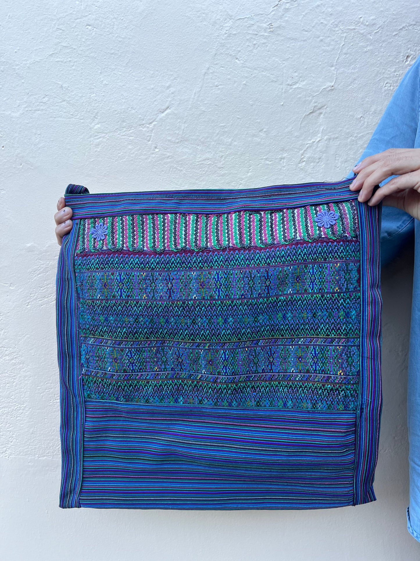 Upcycled Huipil Shoulder Bag (Large) – A Sustainable Celebration of Guatemalan Heritage