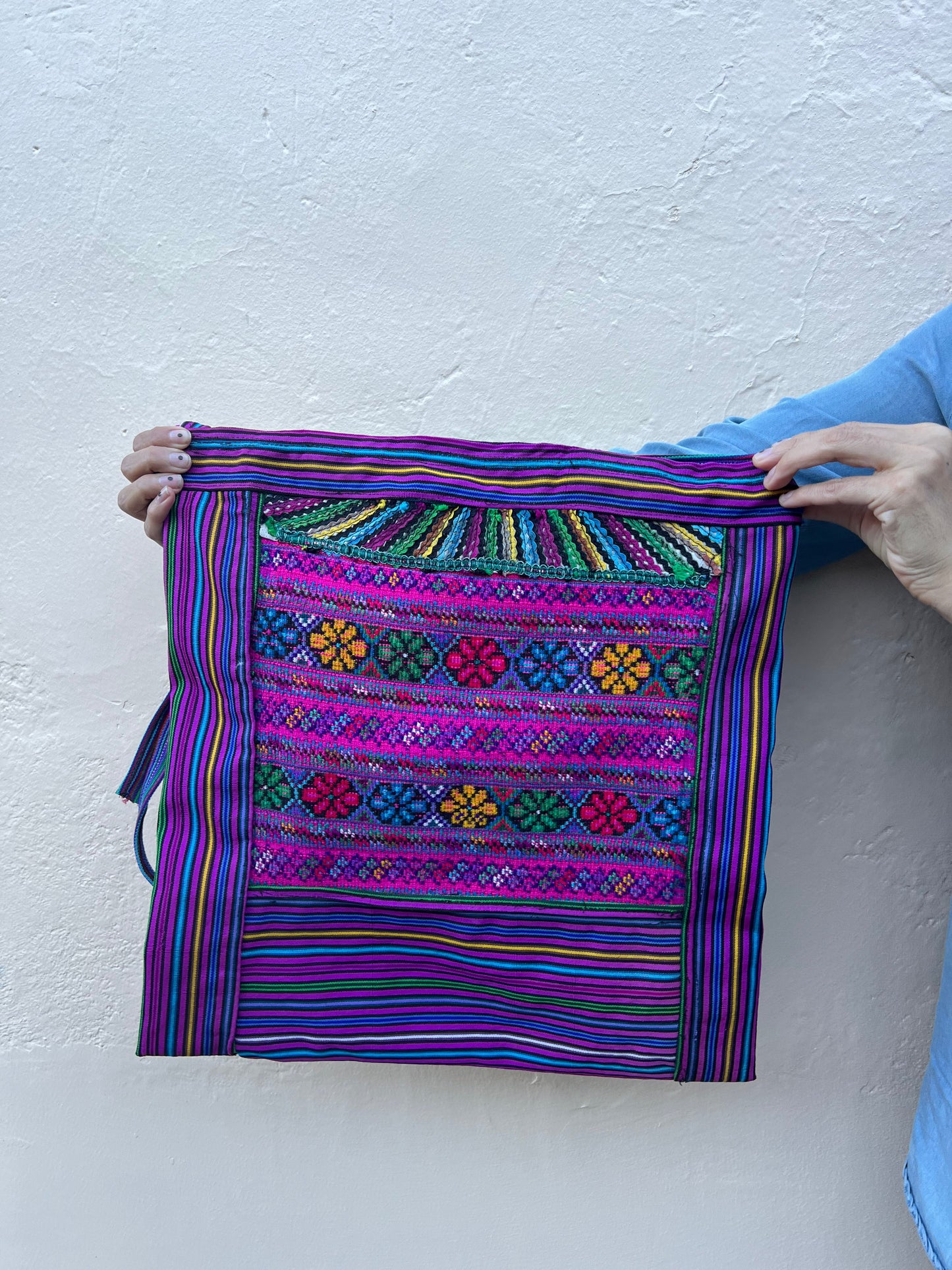 Upcycled Huipil Shoulder Bag (Large) – A Sustainable Celebration of Guatemalan Heritage