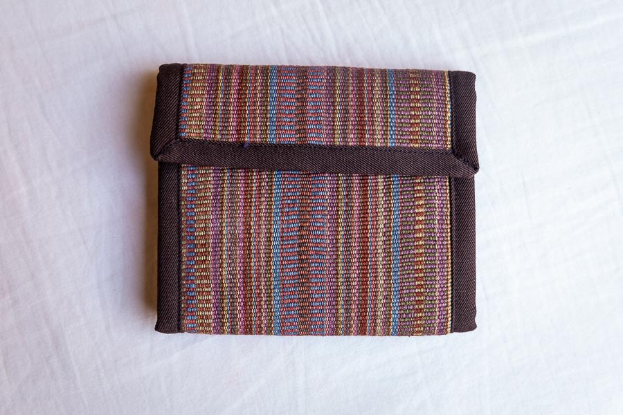 Portafoglio in cotone tessuto a mano – Artigianato fatto a mano elegante e pratico