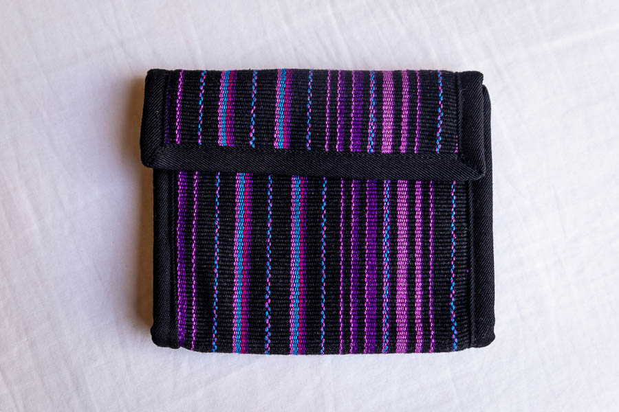 Portafoglio in cotone tessuto a mano – Artigianato fatto a mano elegante e pratico