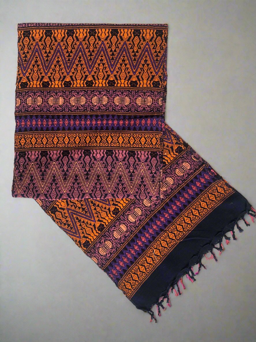 Runner da tavolo Maya tessuto a mano – Artigianato artigianale vibrante