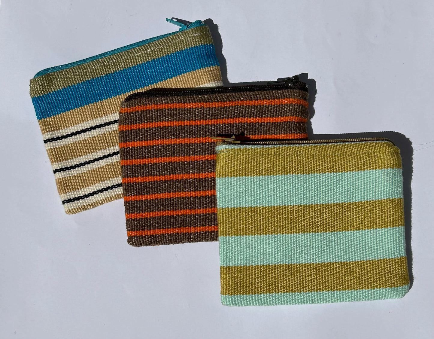Portamonete intrecciati a mano – Set di 3