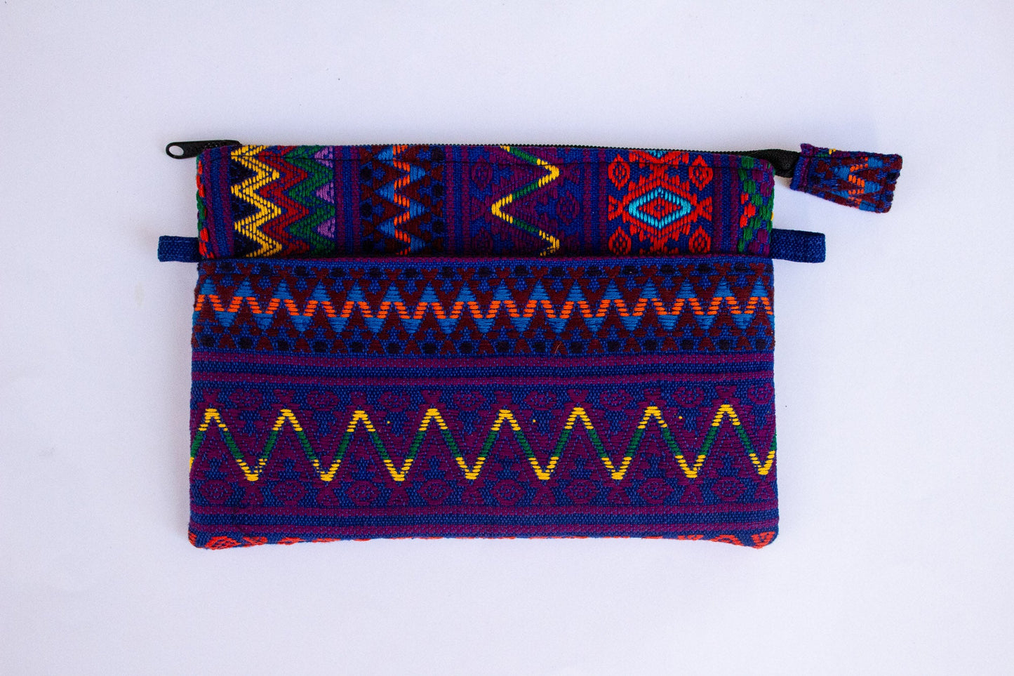 Culebrado Huipil Clutch – Borsa in tessuto Maya riciclato