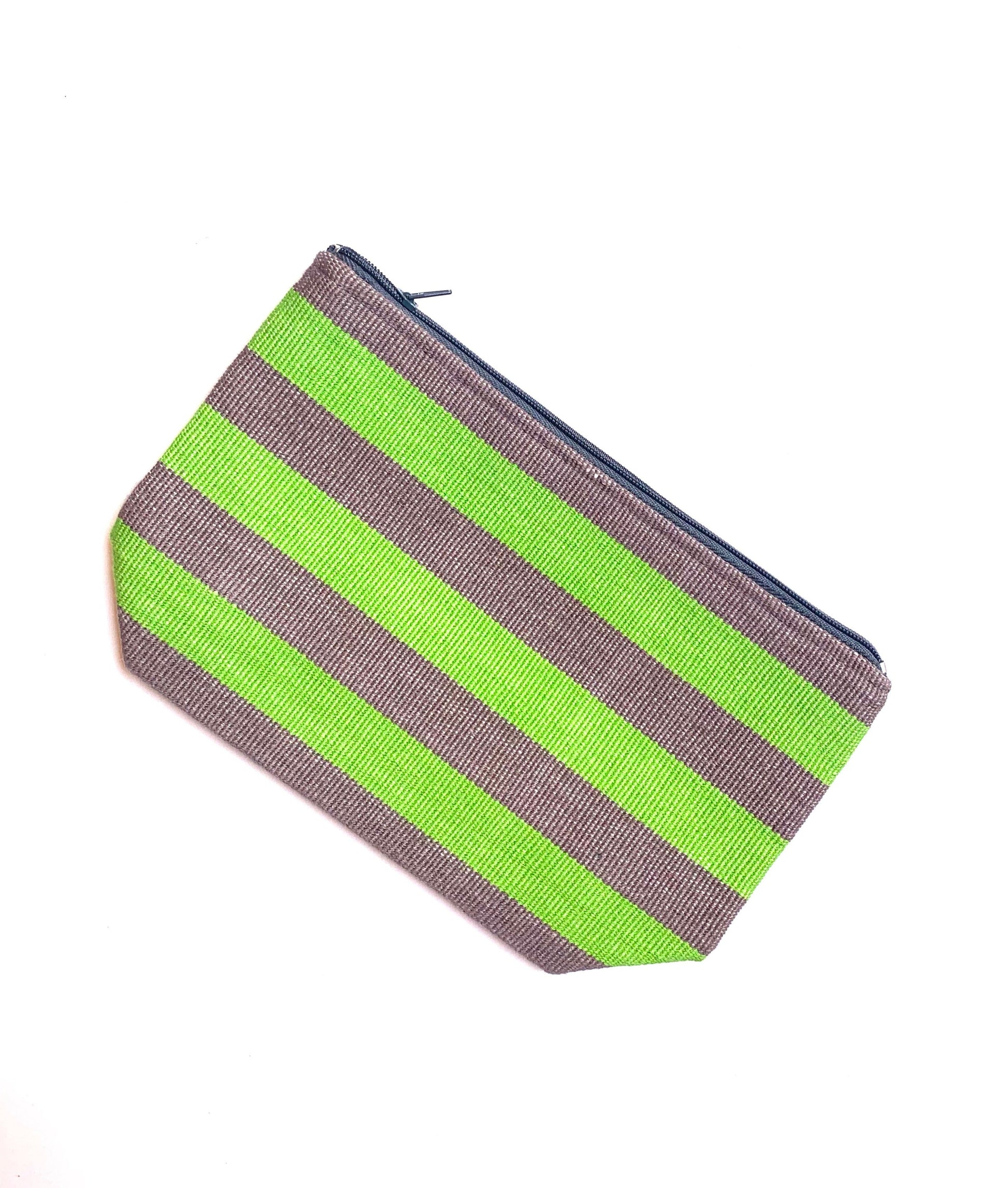 Trama Textiles - Guatemalan Textiles and Crafts - Eco friendly beauty bag - Trendy stripes