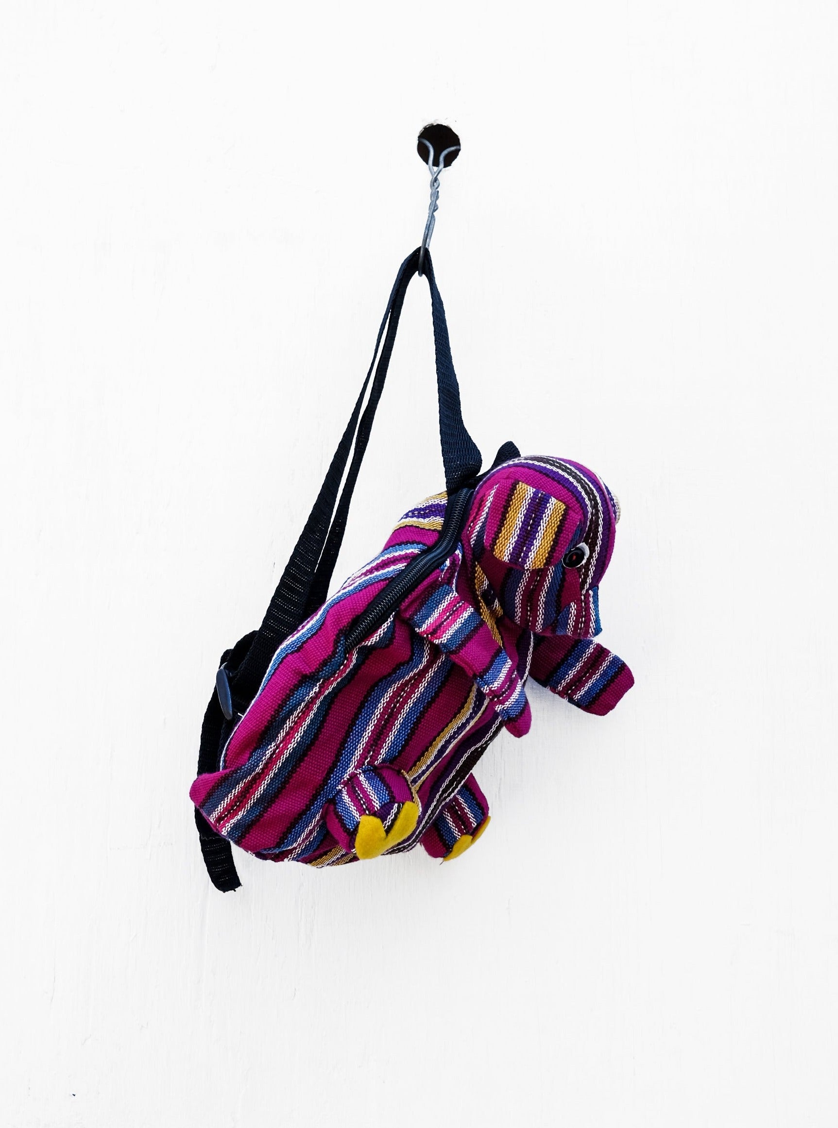 Trama Textiles - Guatemalan Textiles and Crafts - Almaya fund kids backpack - Cuddly Bear