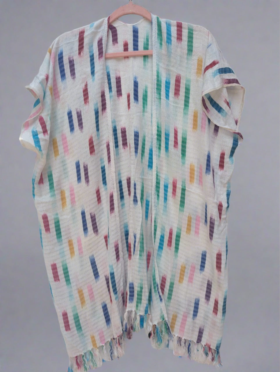 Kimono Jaspe tessuto a mano: leggero e chic senza sforzo
