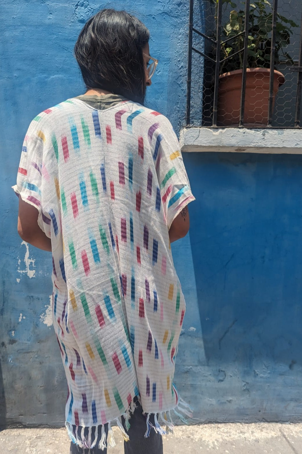 Kimono Jaspe tessuto a mano: leggero e chic senza sforzo