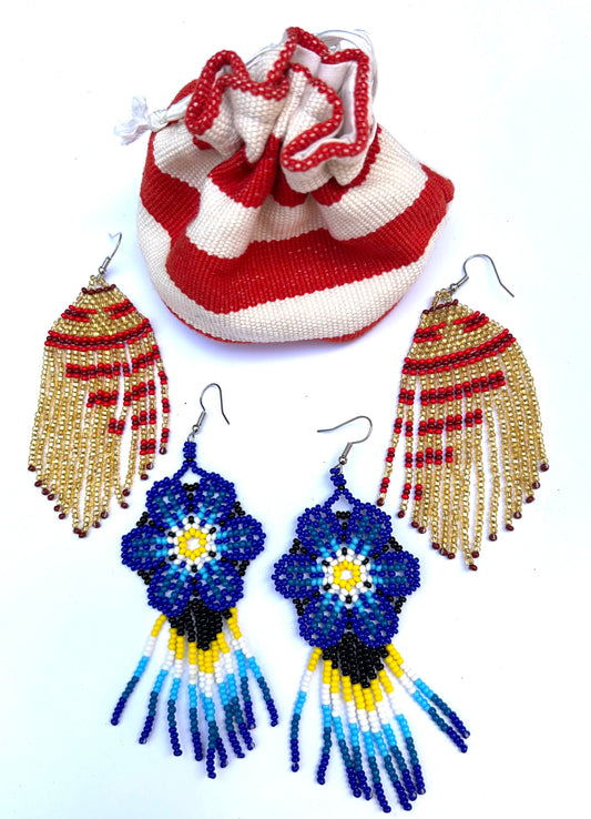 Set regalo di orecchini con perline fatti a mano - Gioielli artigianali dal Guatemala