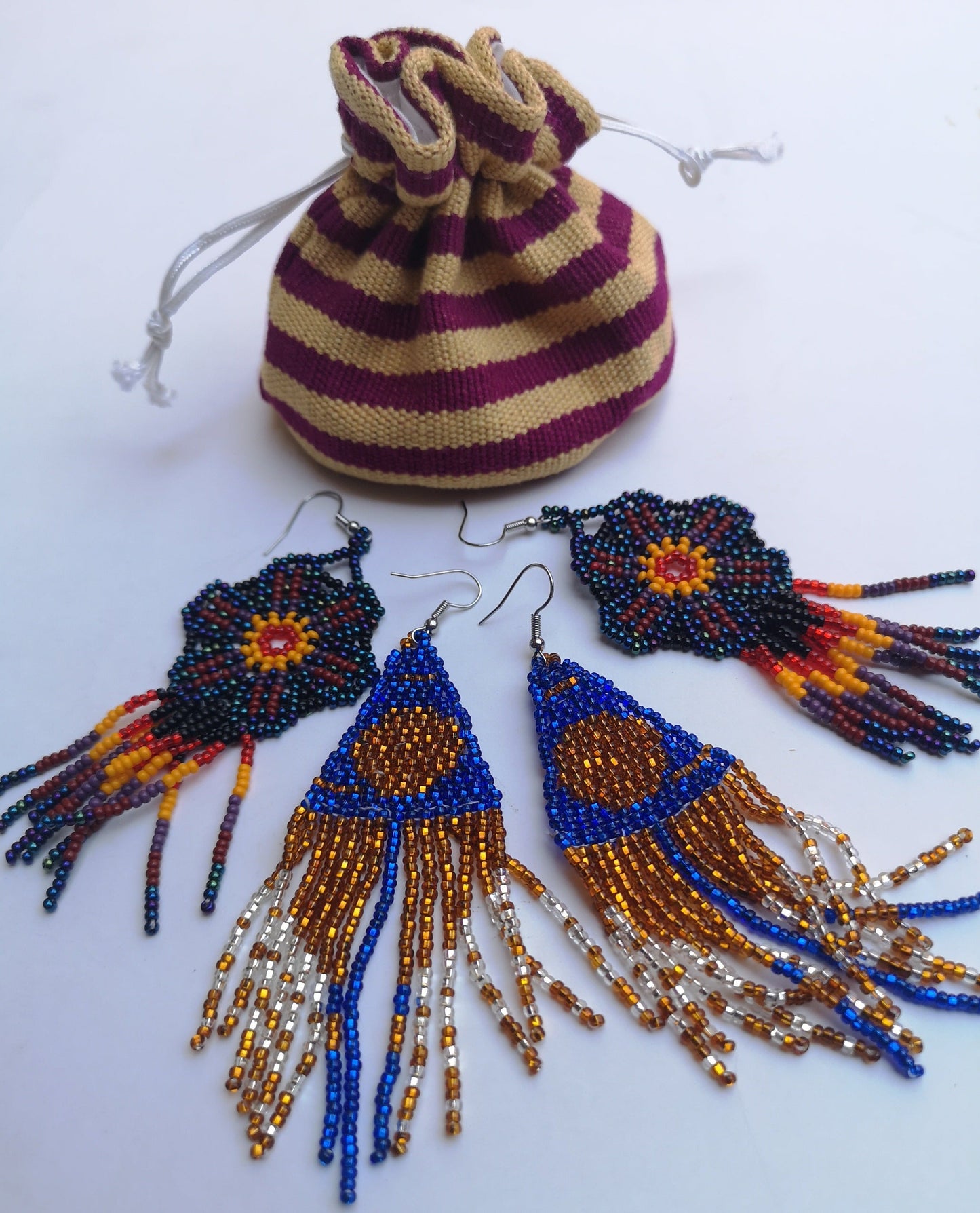 Set regalo di orecchini con perline fatti a mano - Gioielli artigianali dal Guatemala