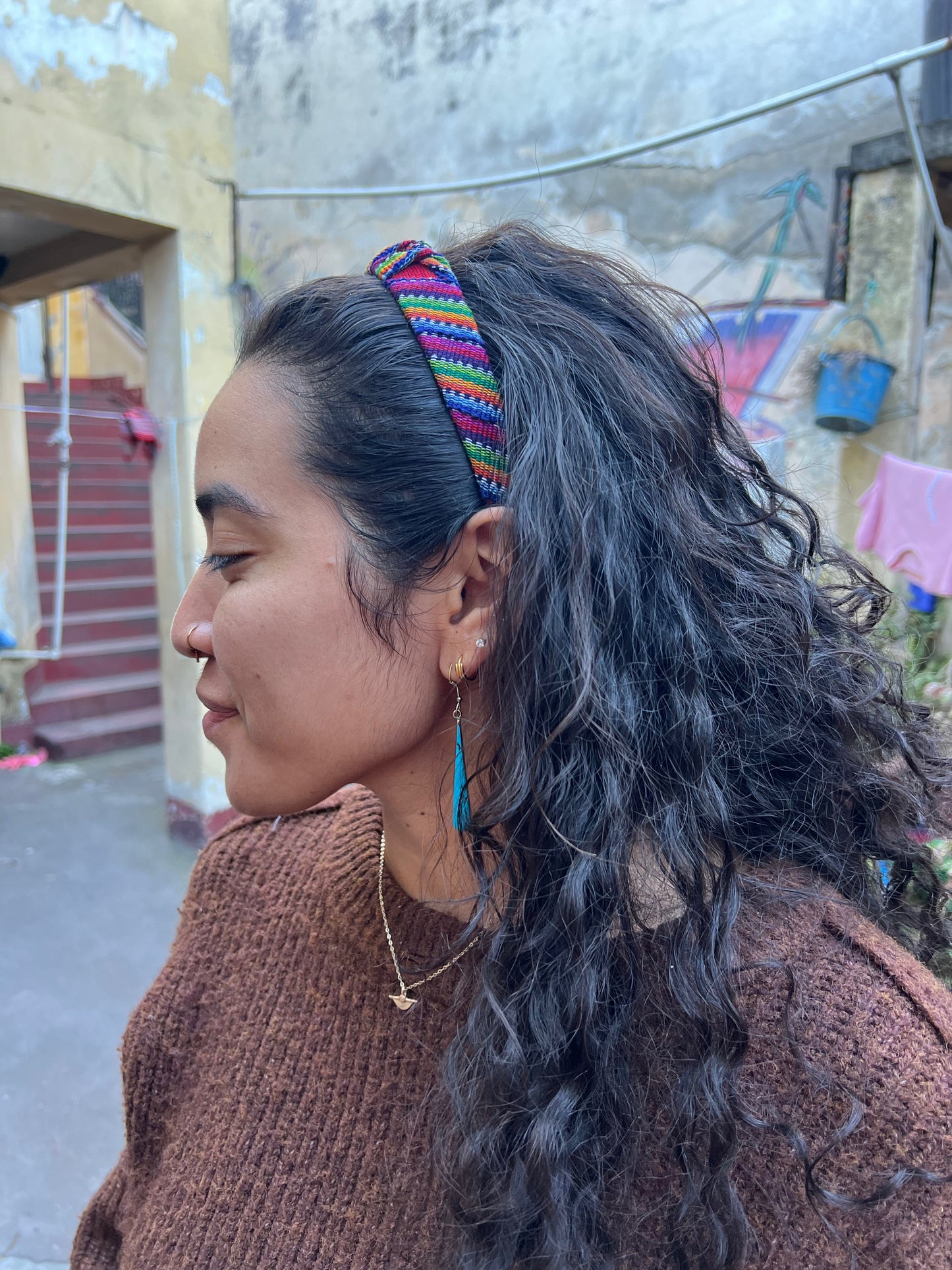 Fascia Maya tessuta a mano – Cotone multicolore e leggero di Sololá