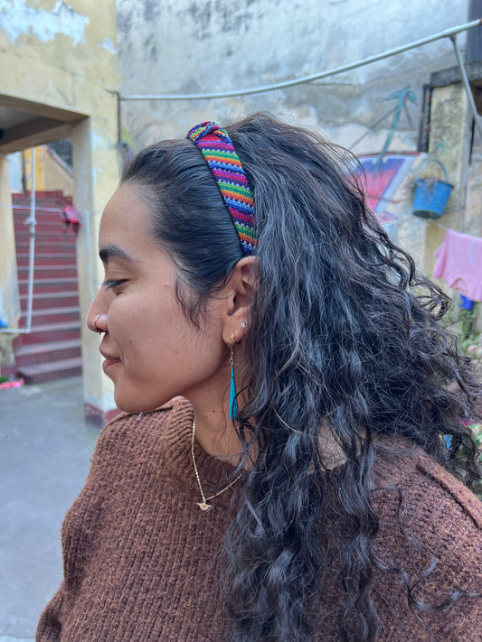 Fascia Maya tessuta a mano – Cotone multicolore e leggero di Sololá