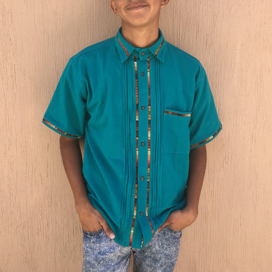 Trama Textiles - Naturally dyed men's shirt - Guatemalan highlands