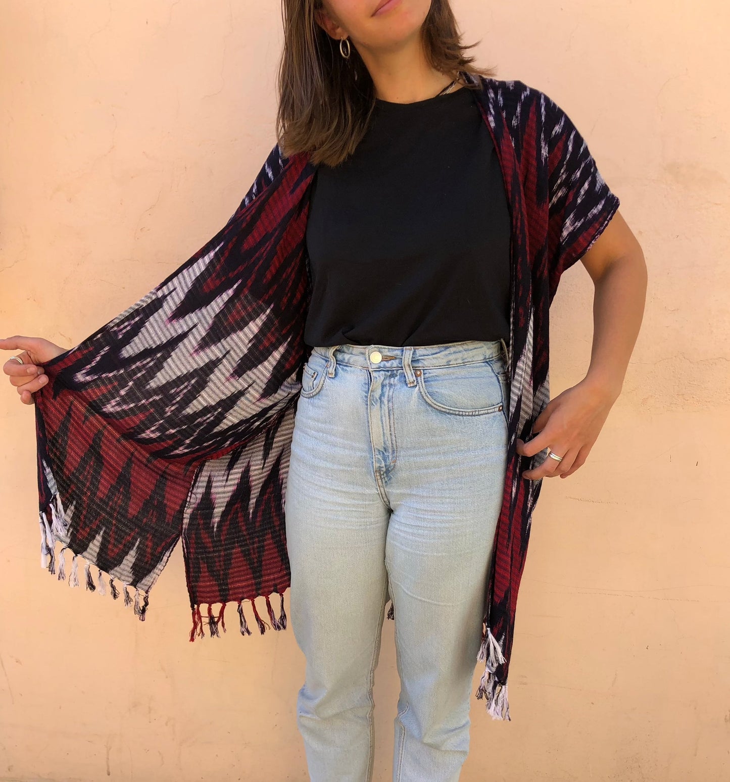 Kimono Jaspe tessuto a mano: leggero e chic senza sforzo