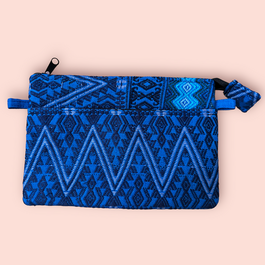 Culebrado Huipil Clutch – Borsa in tessuto Maya riciclato