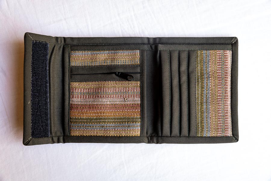 Portafoglio in cotone tessuto a mano – Artigianato fatto a mano elegante e pratico