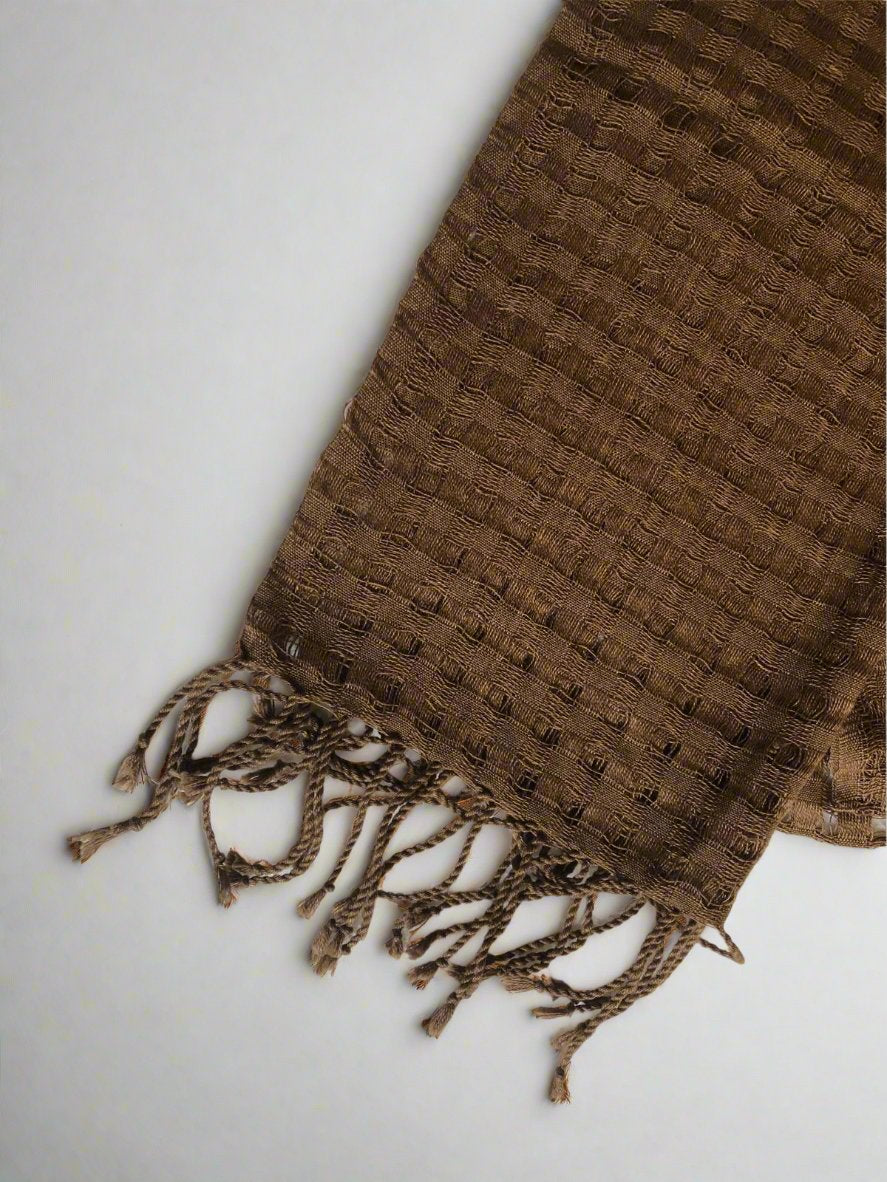 Handwoven Open Weave Scarf – Chalina Calada