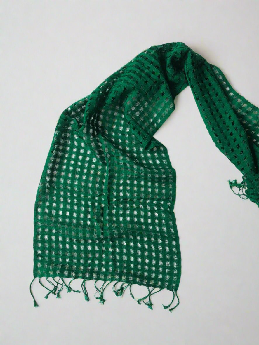 Handwoven Open Weave Scarf – Chalina Calada