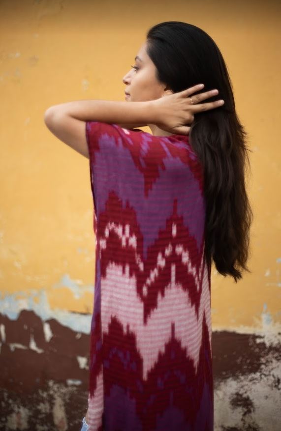 Kimono Jaspe tessuto a mano: leggero e chic senza sforzo