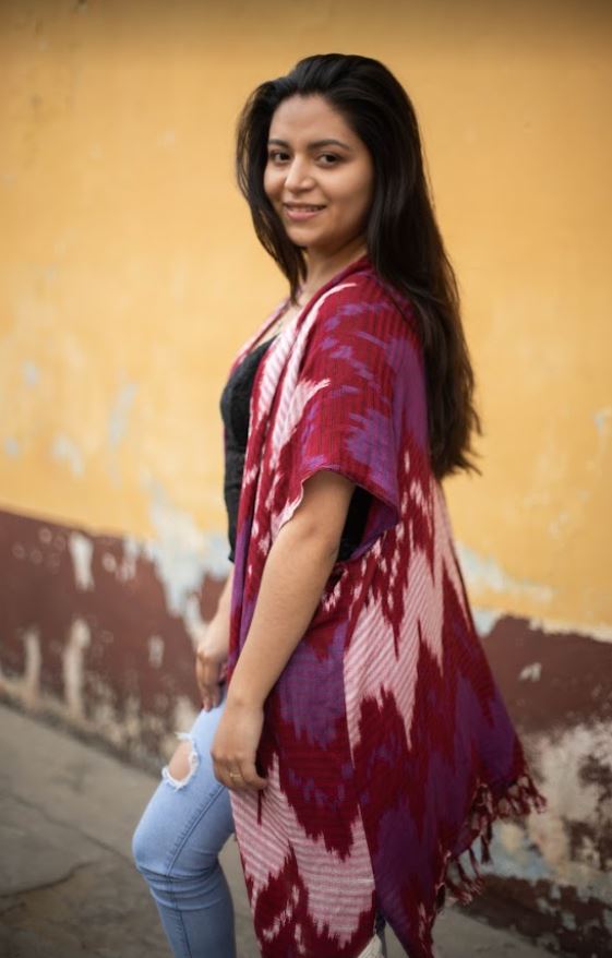 Kimono Jaspe tessuto a mano: leggero e chic senza sforzo